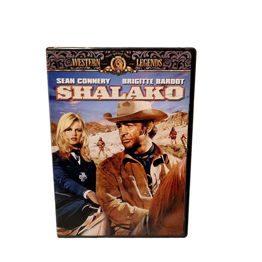 Vntg 1968 Sean Connery & Brigitte Bardot in "Shalako" Western Legends DVD Movie